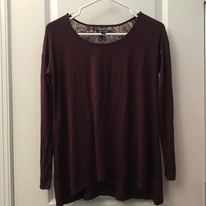 Long sleeve purple shirt
